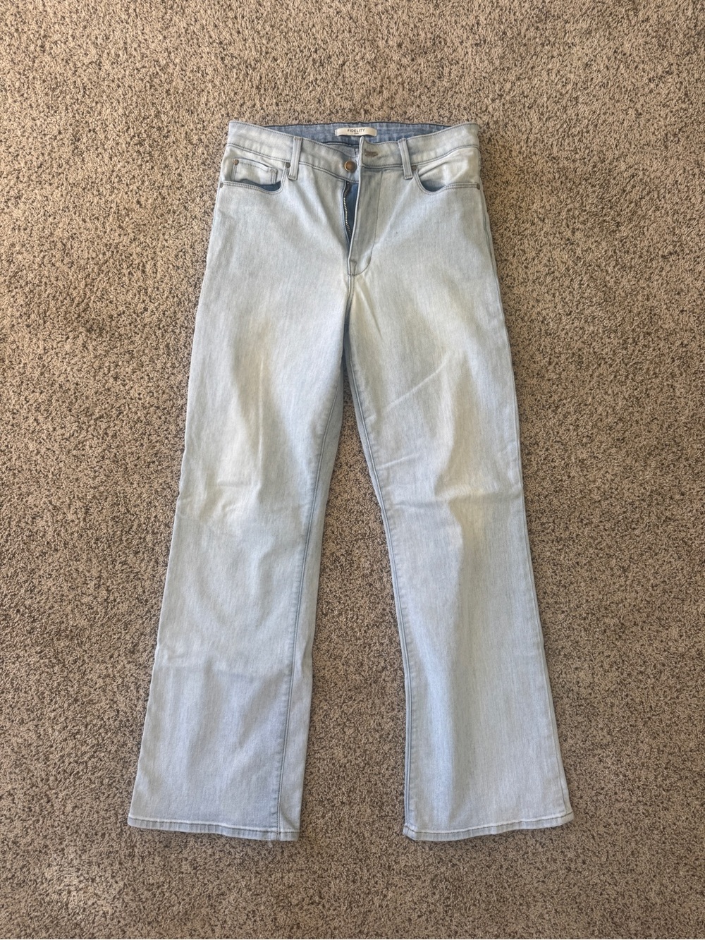 Fidelity Light Wash Wide-Leg Women's Jeans